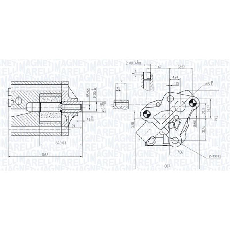 Pompe à huile MAGNETI MARELLI 351516000133 - Visuel 1