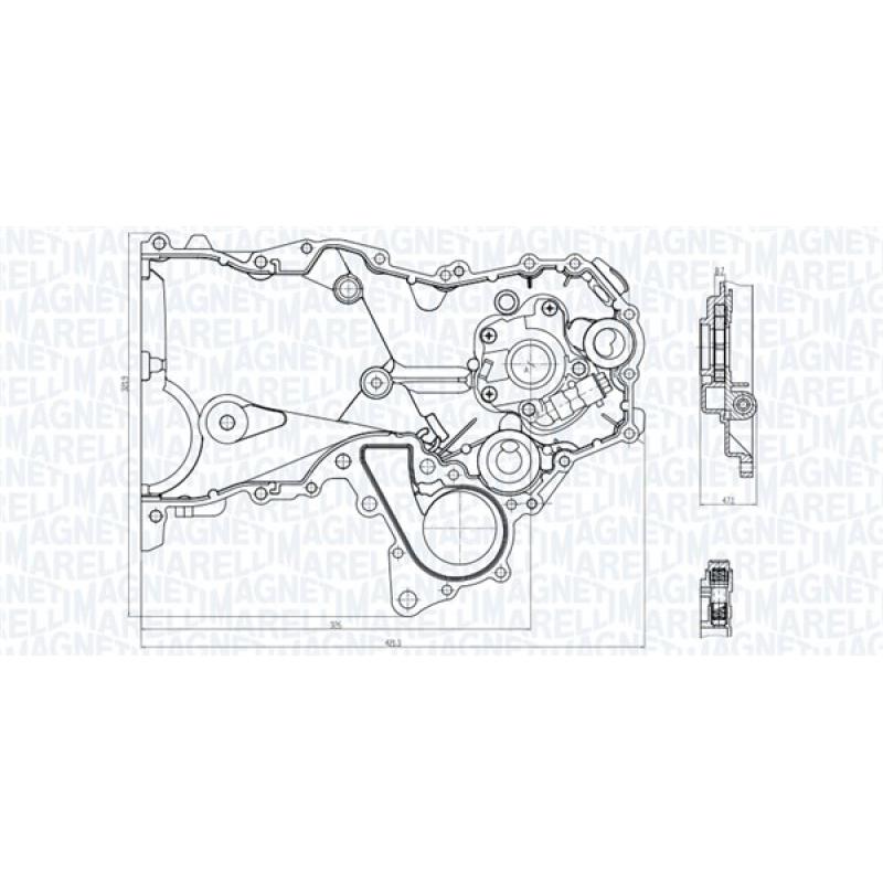 Pompe à huile MAGNETI MARELLI 351516000136 - Visuel 1