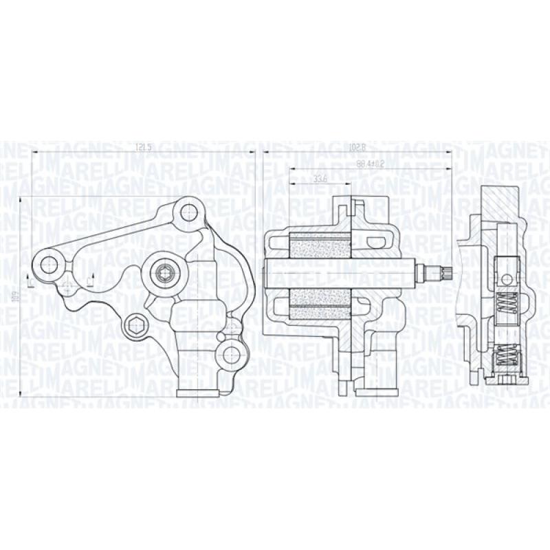 Pompe à huile MAGNETI MARELLI 351516000138 - Visuel 1