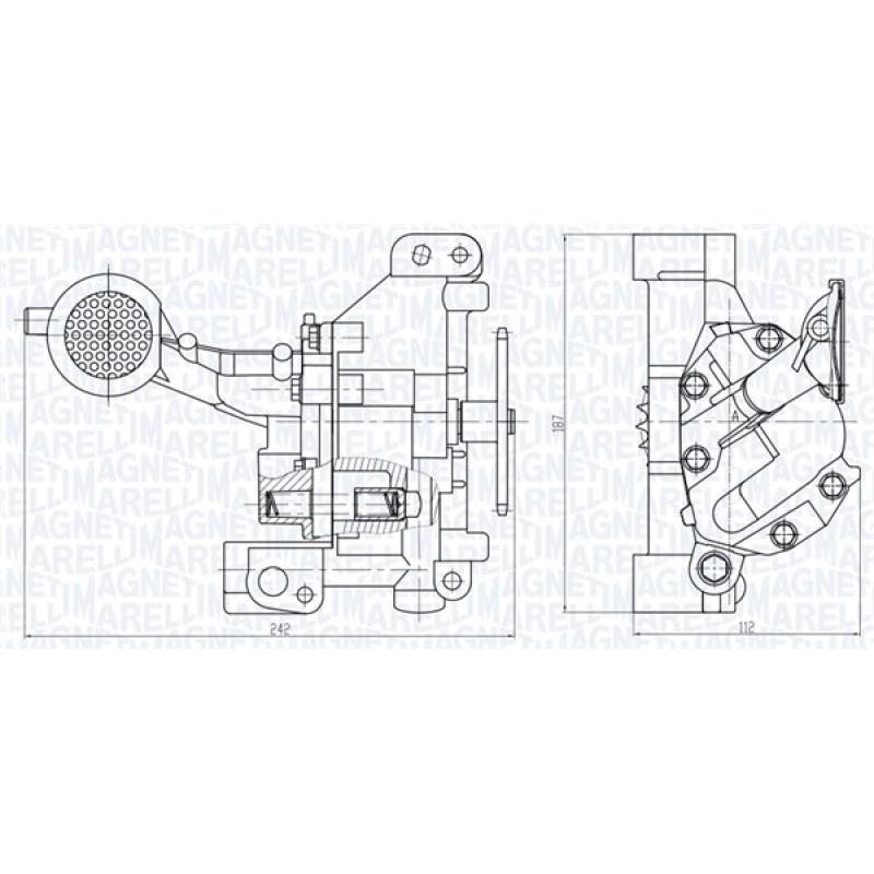 Pompe à huile MAGNETI MARELLI 351516000109 - Visuel 1