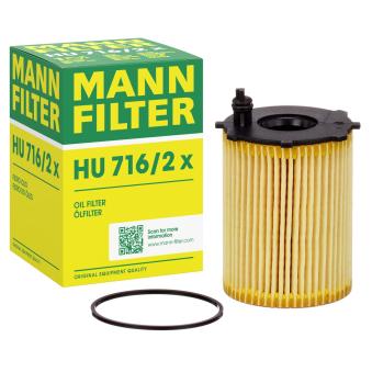 Filtre à huile MANN-FILTER [HU 716/2 x]