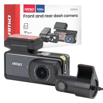 Dashcam Caméra embarquée avant et arrière 1K WLAN 256 Go WIFI Full HD AMIO 04799