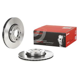 Jeu de 2 disques de frein avant BREMBO 09.9078.20 pour DACIA LOGAN 1.2 - 73cv
