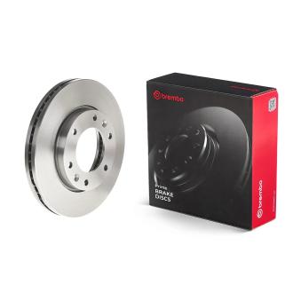 Jeu de 2 disques de frein avant BREMBO 09.B611.10 pour TOYOTA AURIS 2.5 CRDi - 110cv