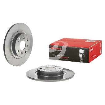 Jeu de 2 disques de frein arrière BREMBO 08.D223.11 pour CITROEN BERLINGO 1.5 - 132cv