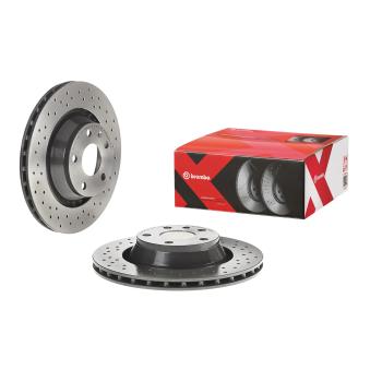 Jeu de 2 disques de frein arrière BREMBO 09.9768.1X