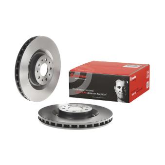 Jeu de 2 disques de frein avant BREMBO 09.A444.41 pour OPEL COMBO 1.3 CDTI - 80cv