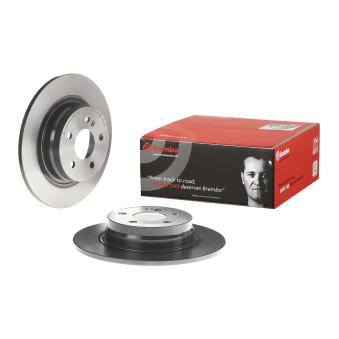 Jeu de 2 disques de frein arrière BREMBO [08.A612.41]