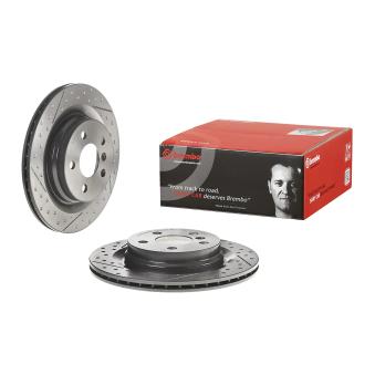 Jeu de 2 disques de frein arrière BREMBO 09.C743.21 pour MINI MINI CLUBMAN Cooper S - 163cv