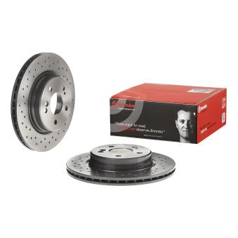Jeu de 2 disques de frein arrière BREMBO 09.A742.31