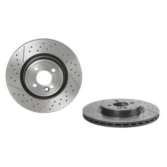 Jeu de 2 disques de frein avant BREMBO 09.A506.21