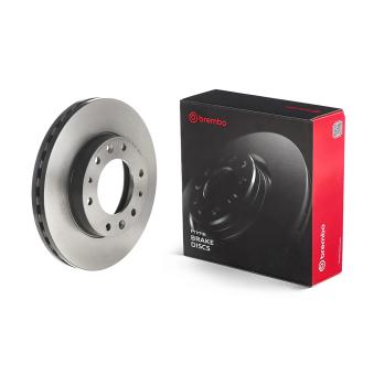 Jeu de 2 disques de frein avant BREMBO 09.D431.11 pour HYUNDAI H350 2.5 CRDI - 170cv