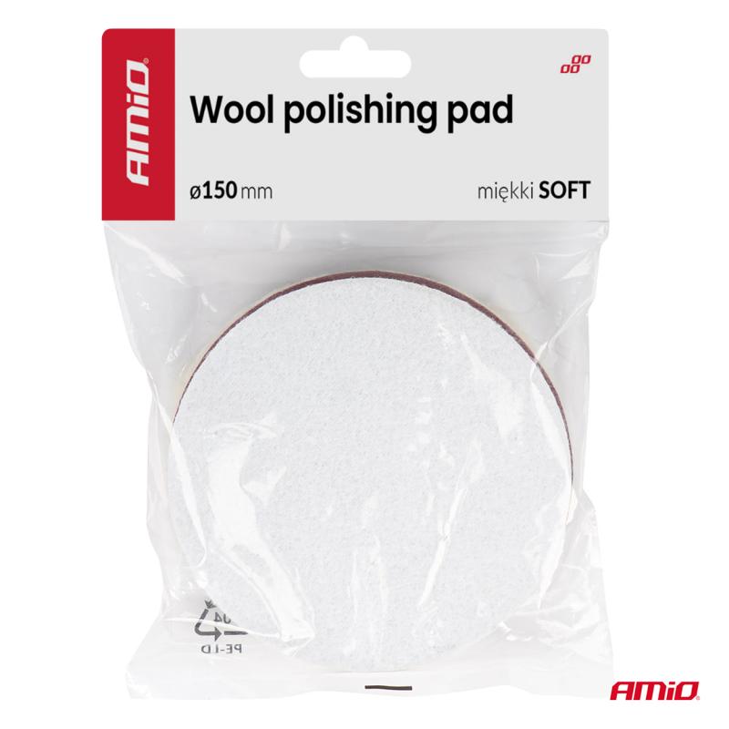 Tampon de polissage en laine douce 150 mm AMIO 04882 - Visuel 2