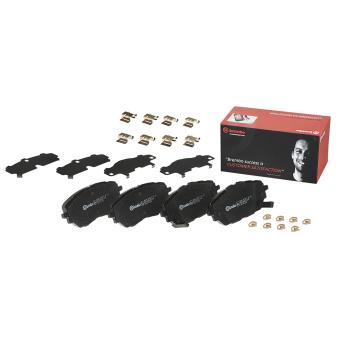 Jeu de 4 plaquettes de frein avant BREMBO OEM 04465F4021