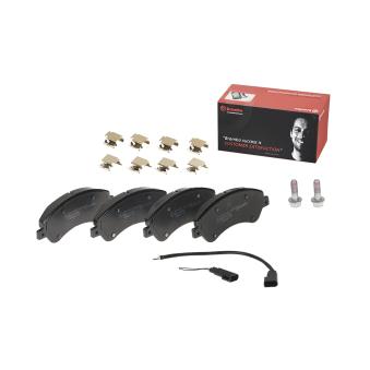 Jeu de 4 plaquettes de frein avant BREMBO OEM 1433954