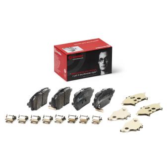 Jeu de 4 plaquettes de frein arrière BREMBO OEM T044660240