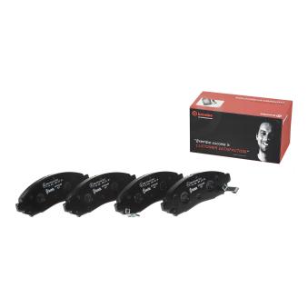 Jeu de 4 plaquettes de frein avant BREMBO OEM d1060zp00a