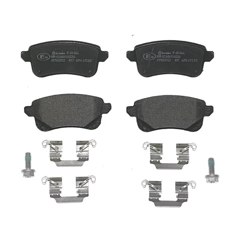 Jeu de 4 plaquettes de frein arrière BREMBO P 68 064 - Visuel 2