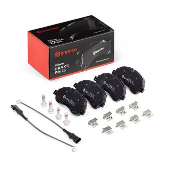 Jeu de 4 plaquettes de frein avant BREMBO OEM 1840479