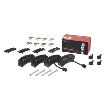 Jeu de 4 plaquettes de frein arrière BREMBO OEM 77368453