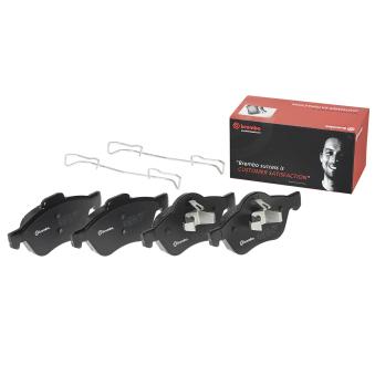 Jeu de 4 plaquettes de frein avant BREMBO OEM 7701210127