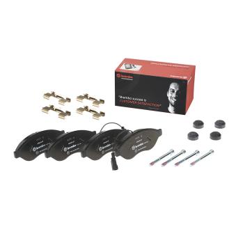 Jeu de 4 plaquettes de frein avant BREMBO [P 23 144]