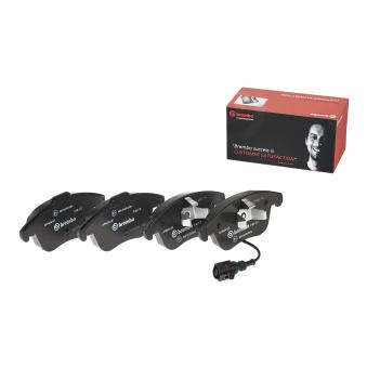 Jeu de 4 plaquettes de frein avant BREMBO OEM 5N0698151