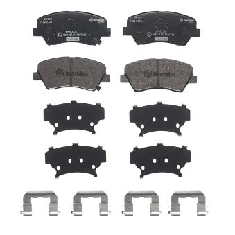 Jeu de 4 plaquettes de frein avant BREMBO OEM 581012VA00