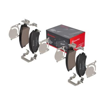 Jeu de 4 plaquettes de frein avant BREMBO [P 59 055]