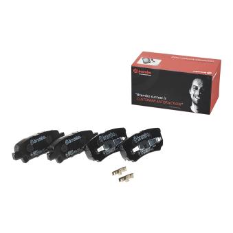 Jeu de 4 plaquettes de frein arrière BREMBO OEM 4605A336