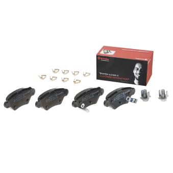 Jeu de 4 plaquettes de frein arrière BREMBO OEM 1605961