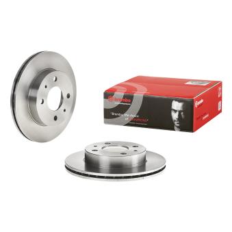 Jeu de 2 disques de frein avant BREMBO 09.C004.11 pour JEEP CHEROKEE 3.7 V6 Traction intégrale - 213cv