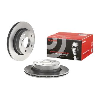 Jeu de 2 disques de frein arrière BREMBO 09.7727.11 pour BMW Série 3 318 td - 115cv
