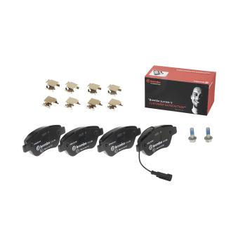 Jeu de 4 plaquettes de frein avant BREMBO [P 23 085]