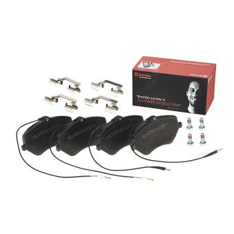 Jeu de 4 plaquettes de frein avant BREMBO OEM 1617270180
