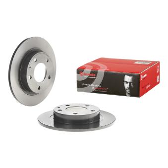 Jeu de 2 disques de frein arrière BREMBO 08.7352.11 pour VOLKSWAGEN EOS 2.0 TD - 110cv