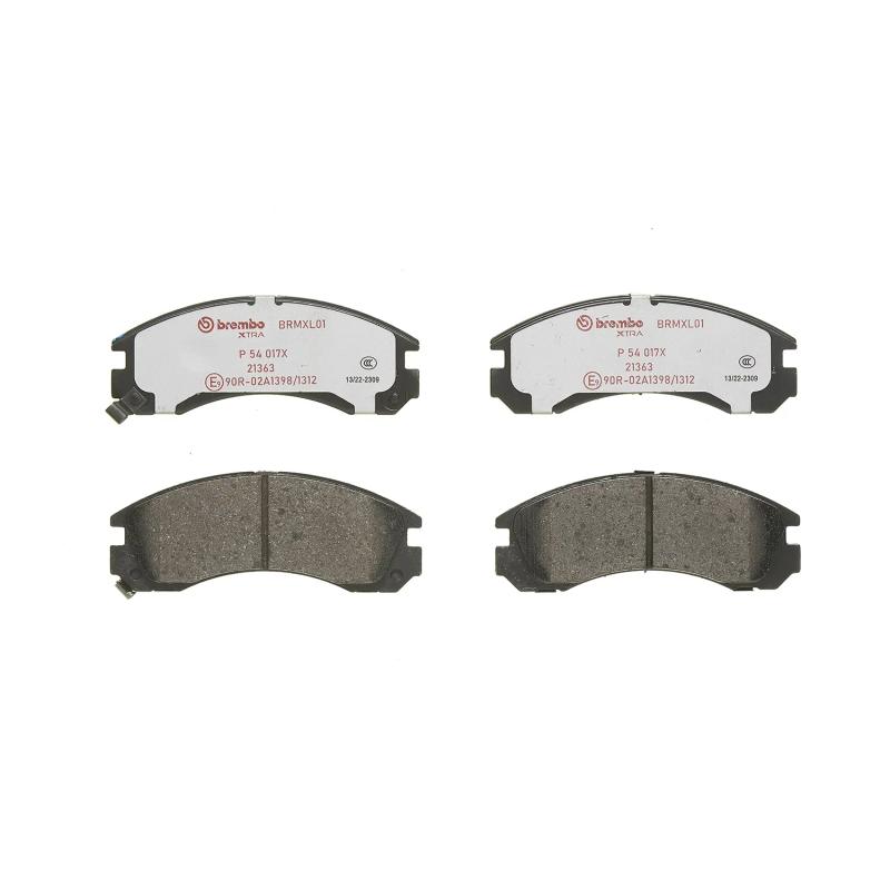 Jeu de 4 plaquettes de frein avant BREMBO P 54 017X - Visuel 2