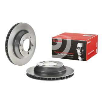 Jeu de 2 disques de frein arrière BREMBO 09.C988.21 pour PORSCHE CAYENNE 3.0 AWD - 340cv