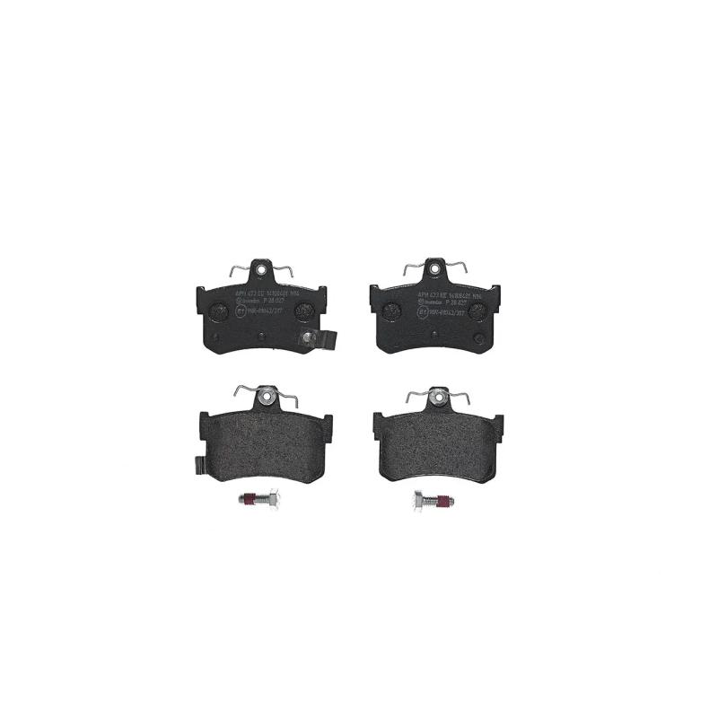 Jeu de 4 plaquettes de frein arrière BREMBO P 28 027 - Visuel 2