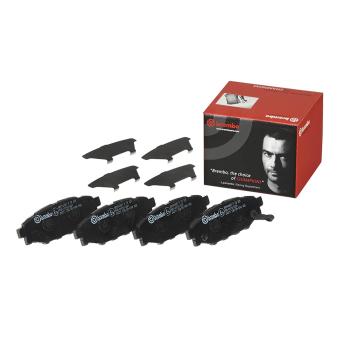 Jeu de 4 plaquettes de frein arrière BREMBO [P 78 020]