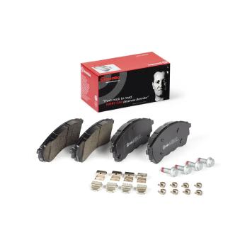 Jeu de 4 plaquettes de frein avant BREMBO OEM 2298617