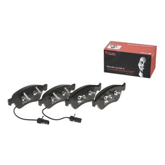 Jeu de 4 plaquettes de frein avant BREMBO OEM 4E0698151