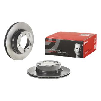 Jeu de 2 disques de frein arrière BREMBO 09.D580.11 pour PORSCHE BOXSTER S 3.2 - 252cv