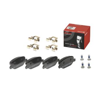Jeu de 4 plaquettes de frein arrière BREMBO OEM 77363818