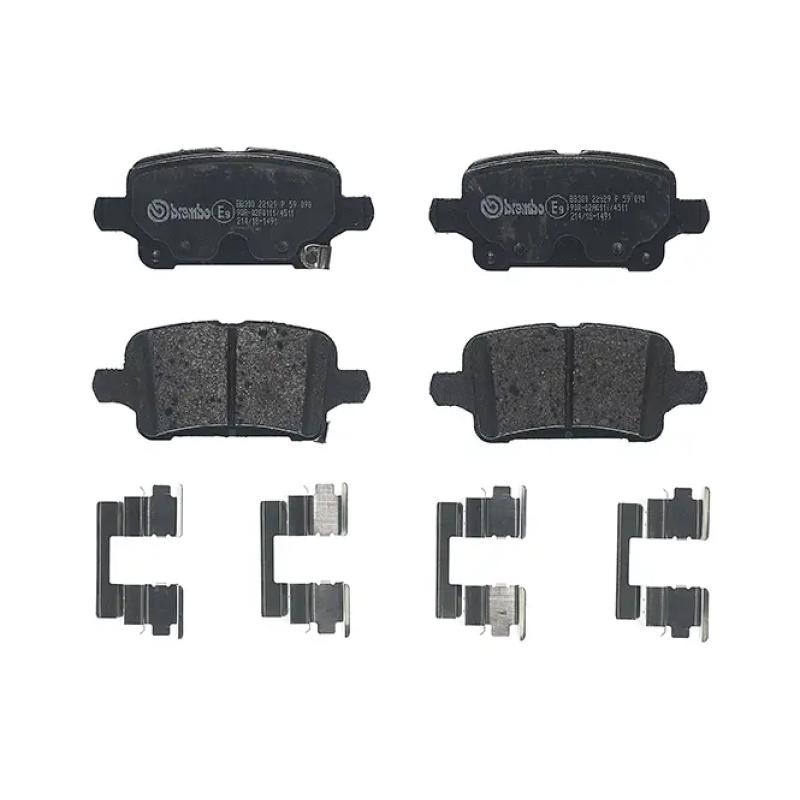 Jeu de 4 plaquettes de frein arrière BREMBO P 59 090 - Visuel 2