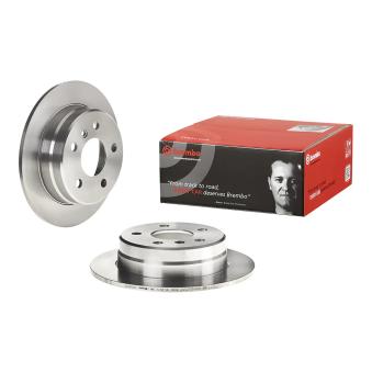 Jeu de 2 disques de frein arrière BREMBO 08.9580.10 pour MERCEDES-BENZ CLASSE A E-CELL - 68cv