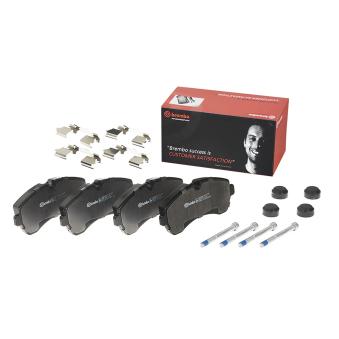 Jeu de 4 plaquettes de frein avant BREMBO [P 50 059]