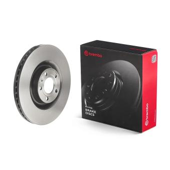 Jeu de 2 disques de frein avant BREMBO 09.A815.11 pour AUDI A4 S4 quattro - 344cv