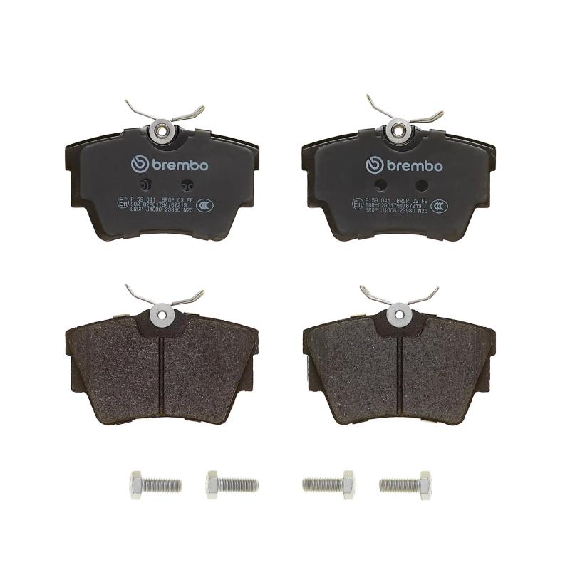 Jeu de 4 plaquettes de frein arrière BREMBO P 59 041 - Visuel 2