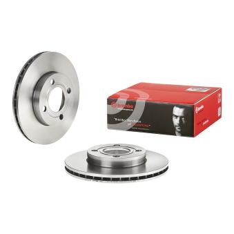 Jeu de 2 disques de frein avant BREMBO 09.5033.10 pour AUDI 80 1.6 - 102cv